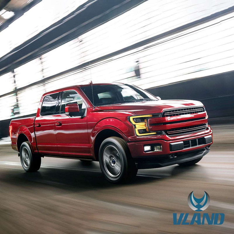 Vland Full LED Headlights for Ford F150 13th Gen Pickup 2018-2020 w/ Sequential Turn Signals （Only One Side） VLAND Factory