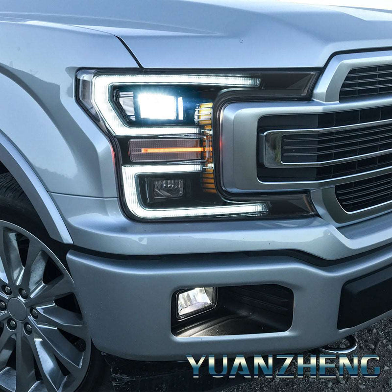 Vland Full LED Headlights for Ford F150 13th Gen Pickup 2018-2020 w/ Sequential Turn Signals （Only One Side） VLAND Factory