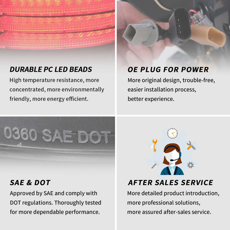 Vland Full LED Tail Lights For Ford F150 2009-2014 with Sequential Indicator VLAND Factory