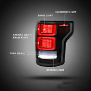 Vland Full LED Tail Lights For Ford F150 Pickup Truck 2015-2020 with Dynamic Indicator VLAND Factory