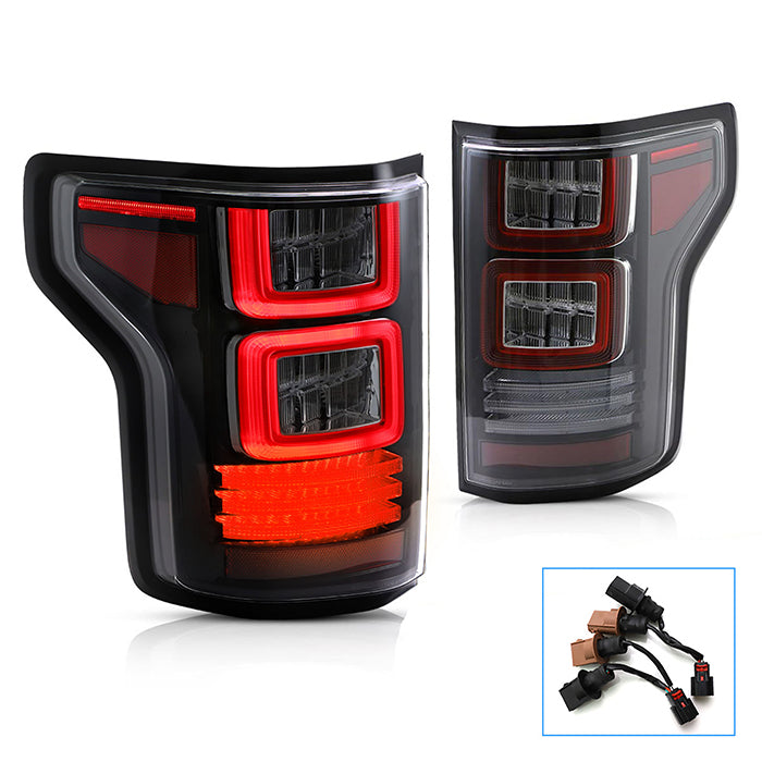 Vland Full LED Tail Lights For Ford F150 Pickup Truck 2015-2020 with Dynamic Indicator VLAND Factory