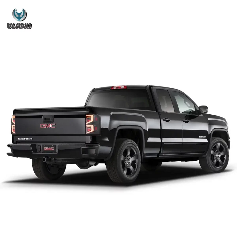 Vland Full LED Tail Lights I for GMC Sierra 1500 2500HD 3500HD 2014-2018 4th Gen. With Dynamic Lighting VLAND Factory