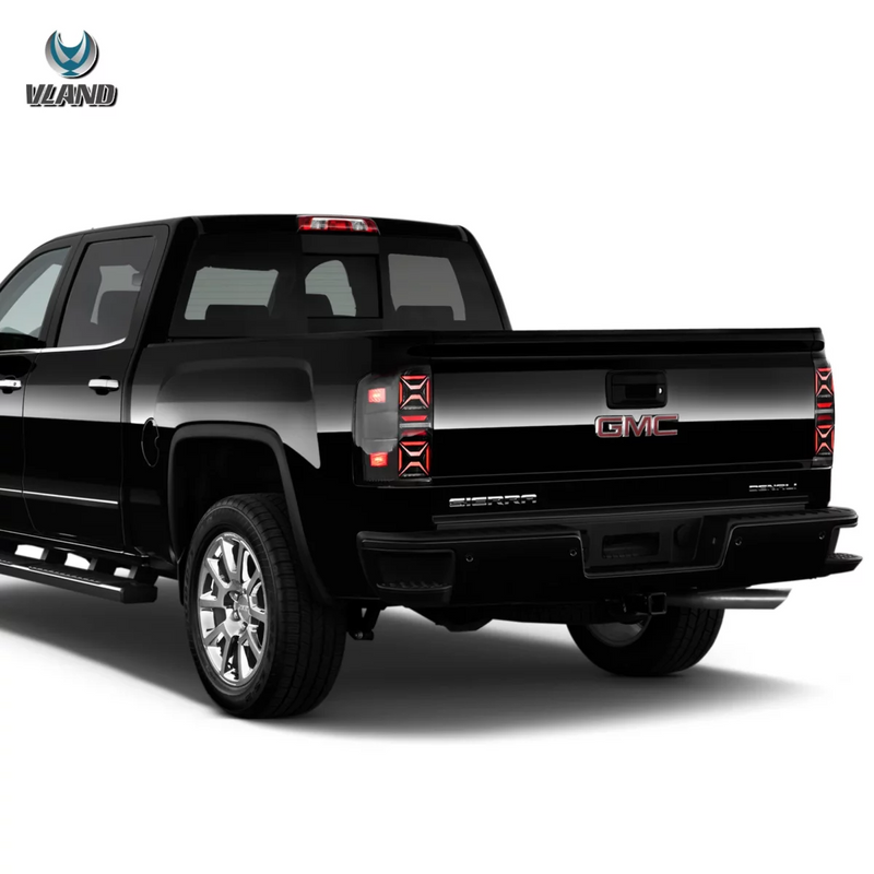 Vland Full LED Tail Lights III for GMC Sierra 1500 2500HD 3500HD 2014-2018 4th Gen. With Dynamic Lighting VLAND Factory