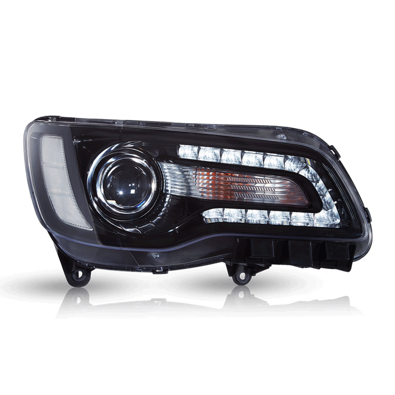 VLAND Dual Beam Projector Headlights for Chrysler 300/300C 2011-2023 / Lancia Thema 2011–2014 2nd Gen LD