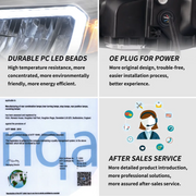 Vland LED Reflection Bowl HeadLights For Subaru Impreza WRX Sti 2008-2011 3rd Gen (GE/GV/GH/GR) VLAND Factory