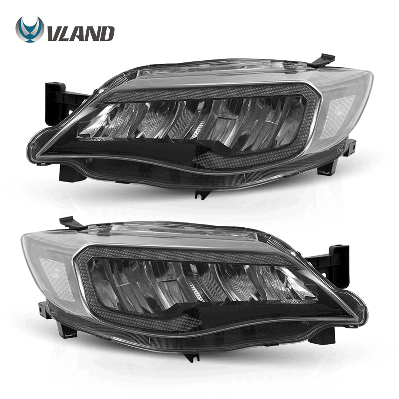Vland LED Reflection Bowl HeadLights For Subaru Impreza WRX Sti 2008-2011 3rd Gen (GE/GV/GH/GR) VLAND Factory