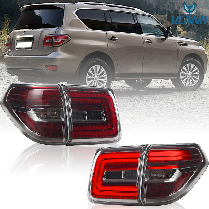 Vland LED Tail Lights Clear For Nissan Patrol 6th Gen(Y62)17-20 Armada 2th Gen (Y62) Pre-Facelift VLAND Factory