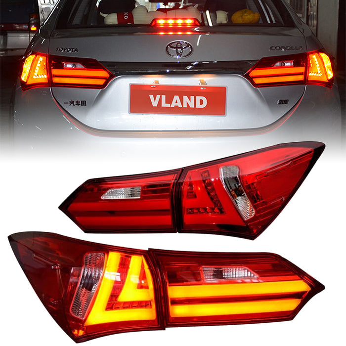 Vland LED Tail Lights For Toyota Corolla E170/E180 2014-2019 (MOQ of 100 Sets) VLAND Factory