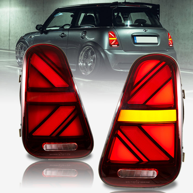 Vland LED Tail Lights for Mini R Series 1th Gen(R50 R52 R53) 2001-2006 Sequential Turn Signal With Dynamic Welcome Lighting VLAND Factory