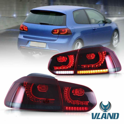 Vland LED Tail Lights for Volkswagen MK6 Golf 6 2008-2014 VLAND Factory