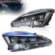 Vland Matrix Projector Headlights For Lexus IS250/IS350/IS200d 2006-2012 & ISF(XE20) 2008-2014 With Blue DRL VLAND Factory