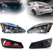 Vland Matrix Projector Headlights + Taillights For Lexus IS250/IS350/IS200d 2006-2012 & ISF(XE20) 2008-2014 VLAND Factory