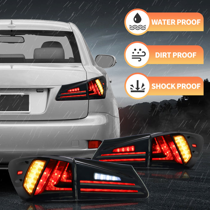 Vland Matrix Projector Headlights + Taillights For Lexus IS250/IS350/IS200d 2006-2012 & ISF(XE20) 2008-2014 VLAND Factory