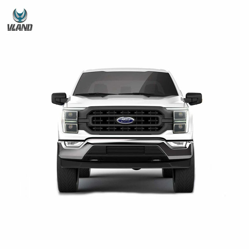 Vland Full LED Dual Beam Headlights for 2021-2024 Ford F150 With Amber/White DRL Options