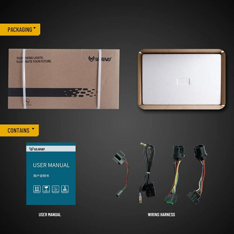 Vland Full LED Projector Headlights For Hyundai Elantra 2017-2018