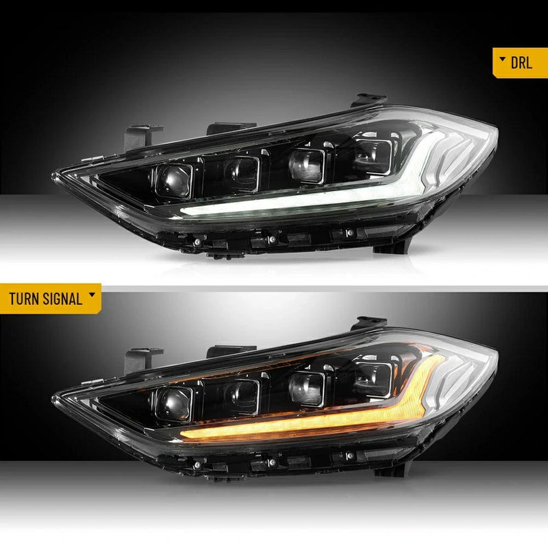 Vland Full LED Projector Headlights For Hyundai Elantra 2017-2018