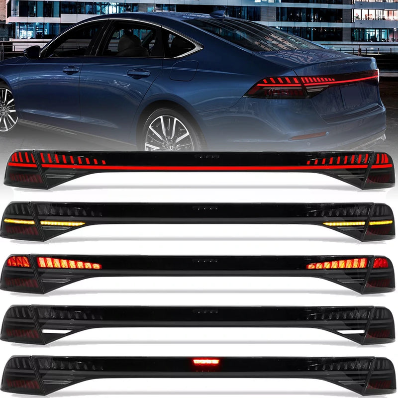 Vland Full LED Tail Lights for Honda Accord 2023-2025 With Start-Up Animation