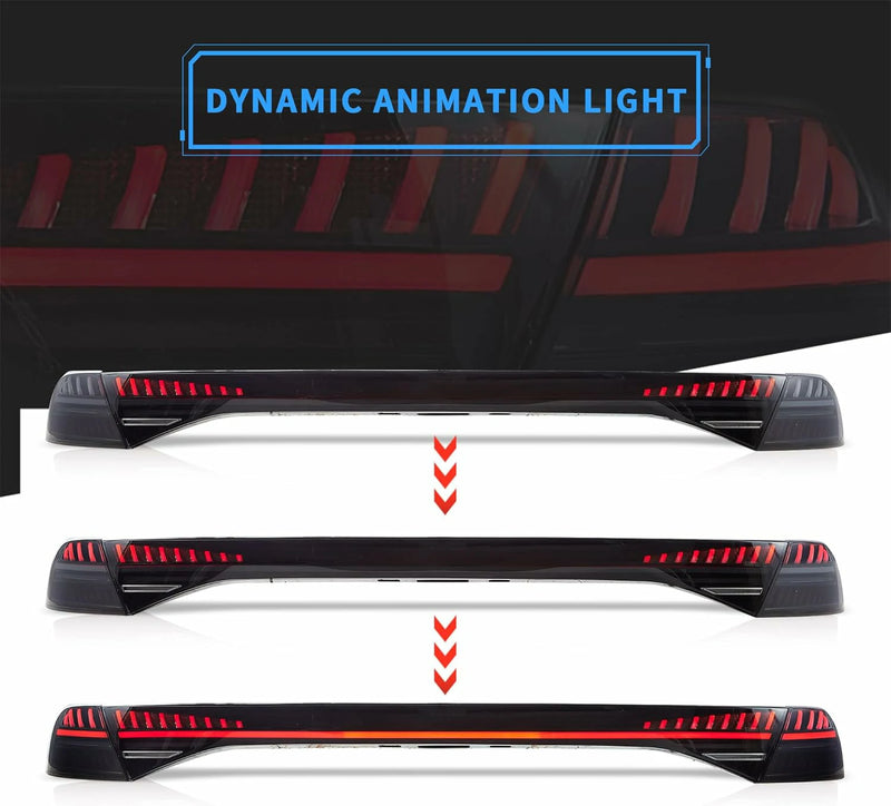 Vland Full LED Tail Lights for Honda Accord 2023-2025 With Start-Up Animation