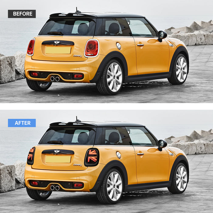 Reflektory LED VLAND + światła tylne LED do Mini Cooper F56 2014-2018 z funkcją animacji