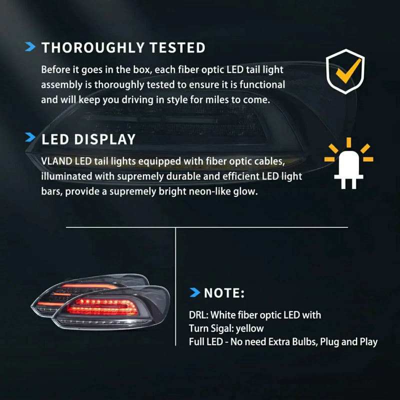 Światła tylne VLAND Full LED do Scirocco 2009-2014 3. generacji (trzecia generacja)