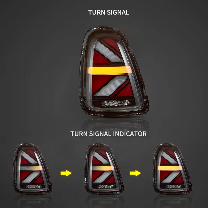 Vland LED Tail Lights For Mini Cooper R-Series 2007-2013 with sequential indicators