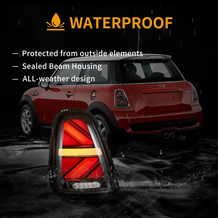 Vland LED Tail Lights For Mini Cooper R-Series 2007-2013 with sequential indicators
