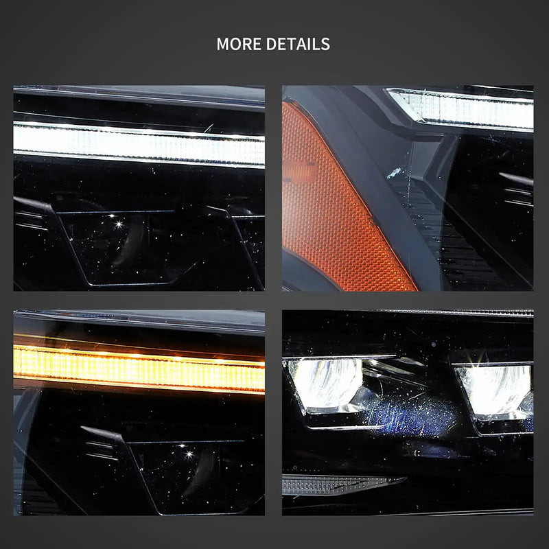 VLAND LED Matrix Projector Headlights For Toyota 4Runner 2014-2023 5th Gen [4 Projectors]