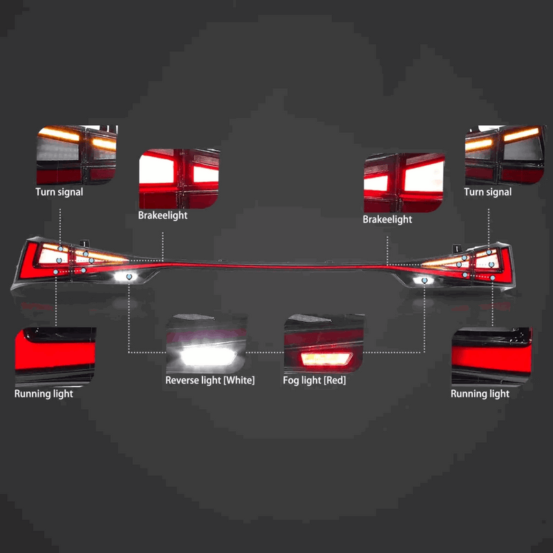 VLAND LED Taillights for Lexus IS 250 200t 300h 350 F Sport 2014-2020 3th Gen w/ Startup Animation Sequential Turns