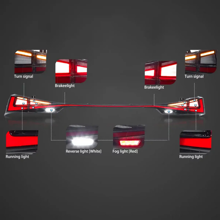 VLAND LED Taillights for Lexus IS 250 200t 300h 350 F Sport 2014-2020 3th Gen w/ Startup Animation Sequential Turns