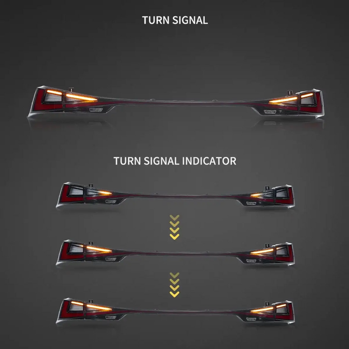 VLAND LED Taillights for Lexus IS 250 200t 300h 350 F Sport 2014-2020 3th Gen w/ Startup Animation Sequential Turns