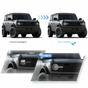 VLAND Full LED Headlights for Ford Bronco 2021-2023 6th Gen (U725)