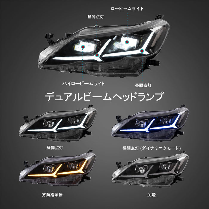 VLAND トヨタマークX 2010-2013のための完全なLEDのヘッドライト シーケンシャルターンインジケーター付 (中国在庫)