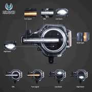 VLAND Full LED Headlights for Ford Bronco 2021-2023 6th Gen (U725)