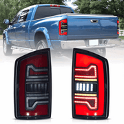 VLAND Smoked Full  LED Tail Lights For 2002-2006 Dodge Ram 1500 2500 3500 w/Start-up