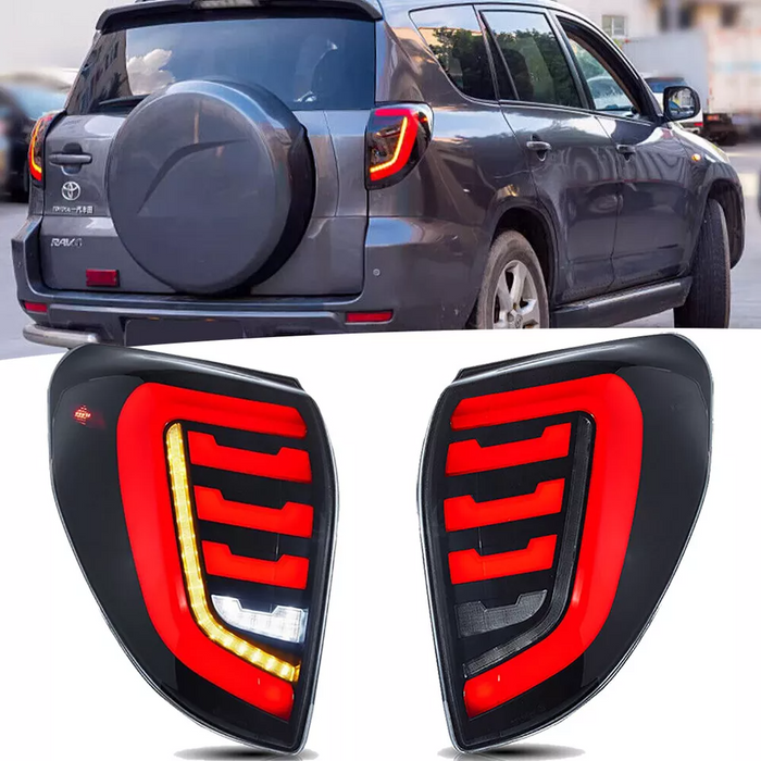 VLAND LED Tail Lights for Toyota RAV4 2009-2012 3rd Gen w/  Sequential Indicator Startup Animation Macan Style