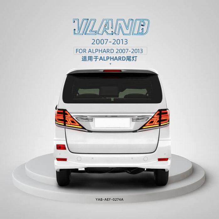 Feux arrière Vland LED pour Toyota Verllfire/Alphard 2007-2013 YAB-AEF-0274A