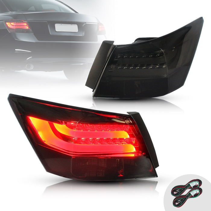 VLAND 2PCS LED Tail Lights For Honda Accord Inspire 8th Gen Sedan 2008-2012 VLAND Factory