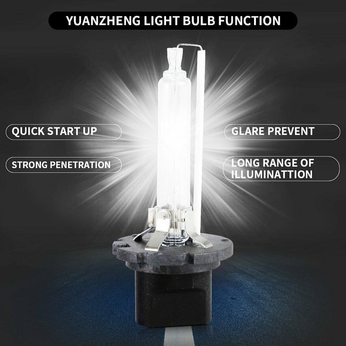 VLAND 2PCs D2H Xenon Headlight Bulbs Conversion HID KIT with Ballast 12V 35W 6000K VLAND Factory