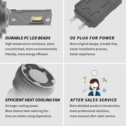 VLAND 2PCs D2S/H1/H3/H4/H7/H11/9005/9006/9012 LED Headlight Bulbs 6000K Super Bright VLAND Factory