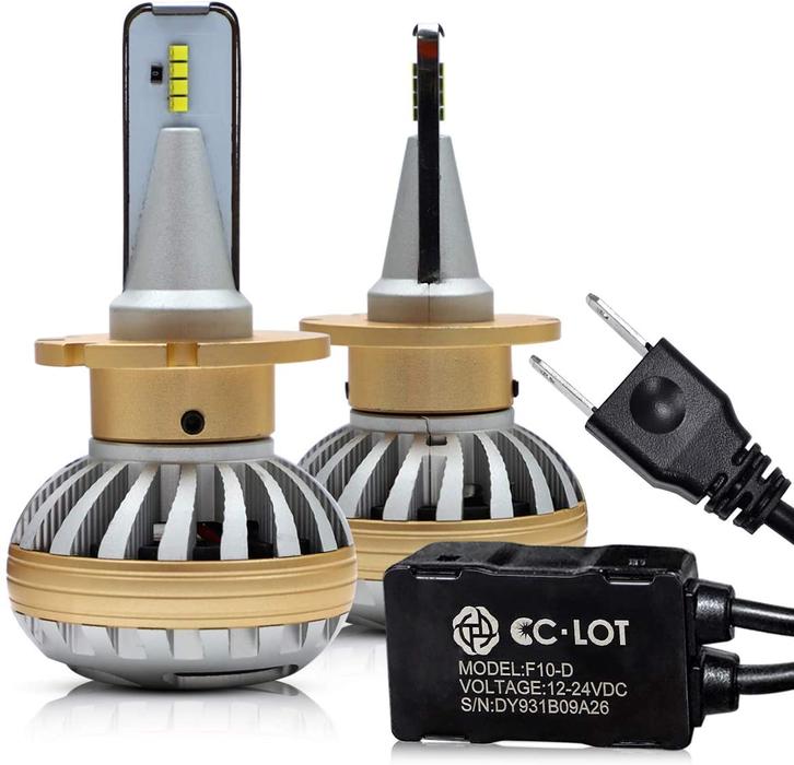 VLAND 2PCs D2S/H1/H3/H4/H7/H11/9005/9006/9012 LED Headlight Bulbs 6000K Super Bright VLAND Factory