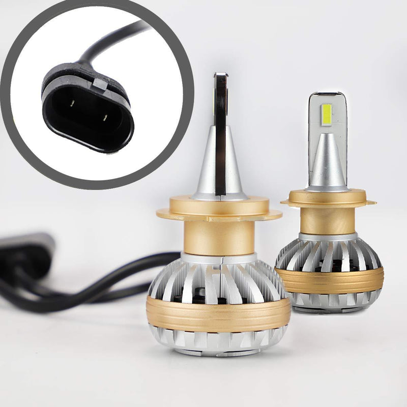 VLAND 2PCs D2S/H1/H3/H4/H7/H11/9005/9006/9012 LED Headlight Bulbs 6000K Super Bright VLAND Factory