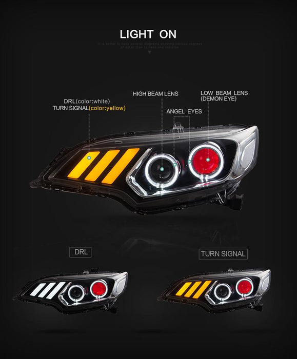 VLAND Dual Beam Projector Headlights For Honda Fit / Jazz (GK5) 2014-2020 VLAND Factory