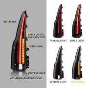 VLAND FULL LED Tail Lights For GMC Yukon XL 2015-2019 VLAND Factory