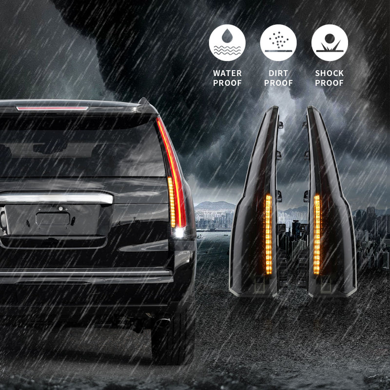 VLAND FULL LED Tail Lights For GMC Yukon XL 2015-2019 VLAND Factory