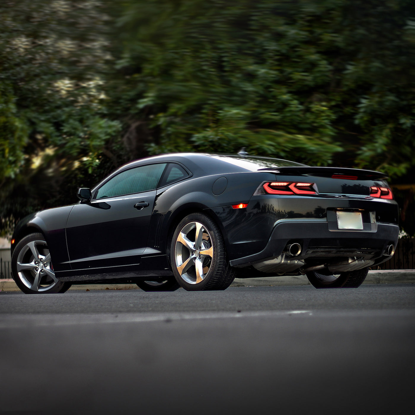 14-15 Chevrolet Camaro VLAND Full LED Tail Lights Smoked — VLAND Factory