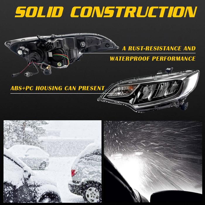 VLAND Full LED Headlights For Honda Fit / Jazz 2014-2019 With Dynamic Turn Signal VLAND Factory