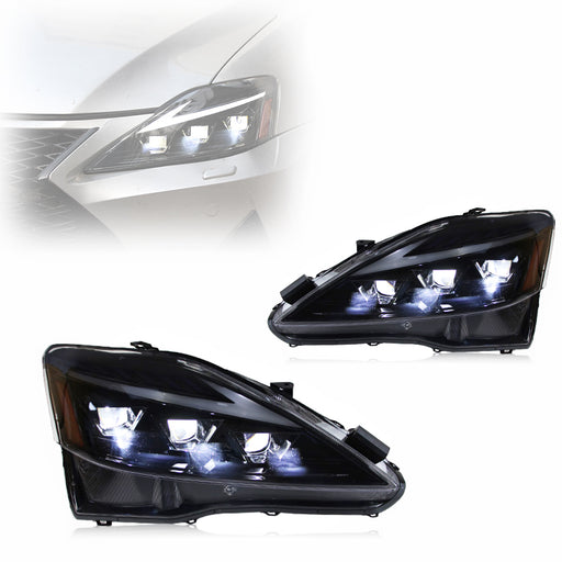 VLAND Full LED Headlights for 2005-2013 Lexus IS250 & IS350 & ISF [XE20] VLAND Factory