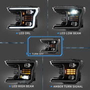 VLAND Full LED Projector Headlights For Ford F150 13th Gen Pickup 2018 2019 2020 VLAND Factory