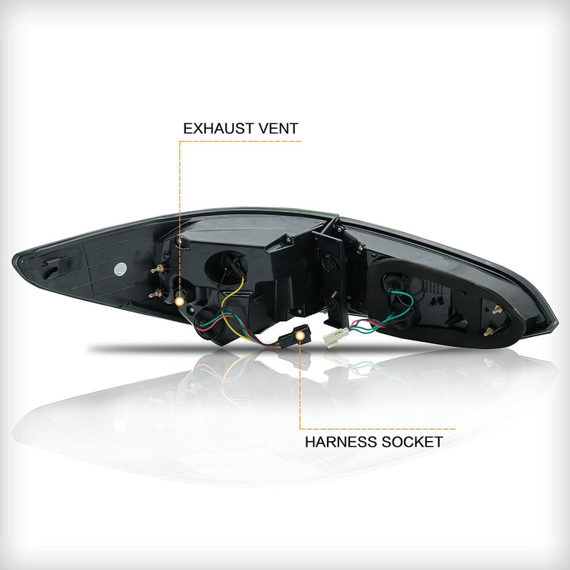 VLAND Full LED Smoked Taillights Compatible For Hyundai Santa Fe 2013-2015 VLAND Factory