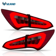 VLAND Full LED Smoked Taillights Compatible For Hyundai Santa Fe 2013-2015 VLAND Factory